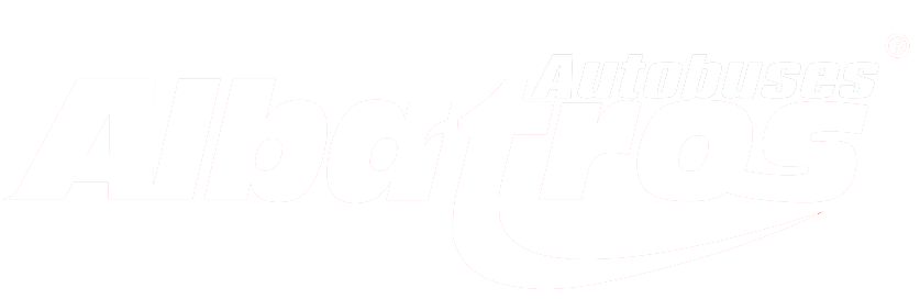 logo Albatros Autobuses blanco